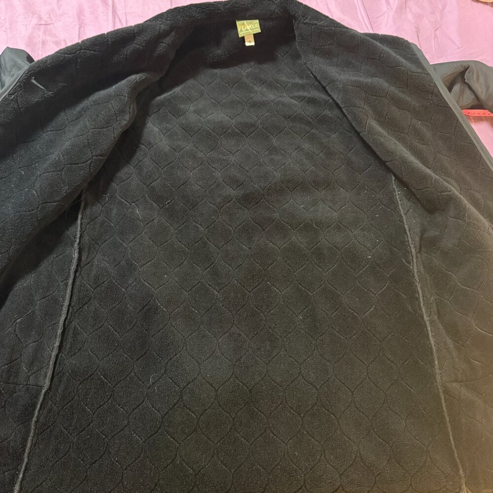 Maralyce Ferree Scarborough, Maine black button-down textured coat size small - Picture 7 of 10